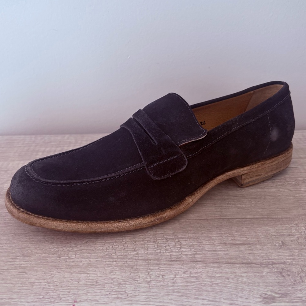 Frye Phillip Penny slater Black Suede Men's Loafers Sz. 10D